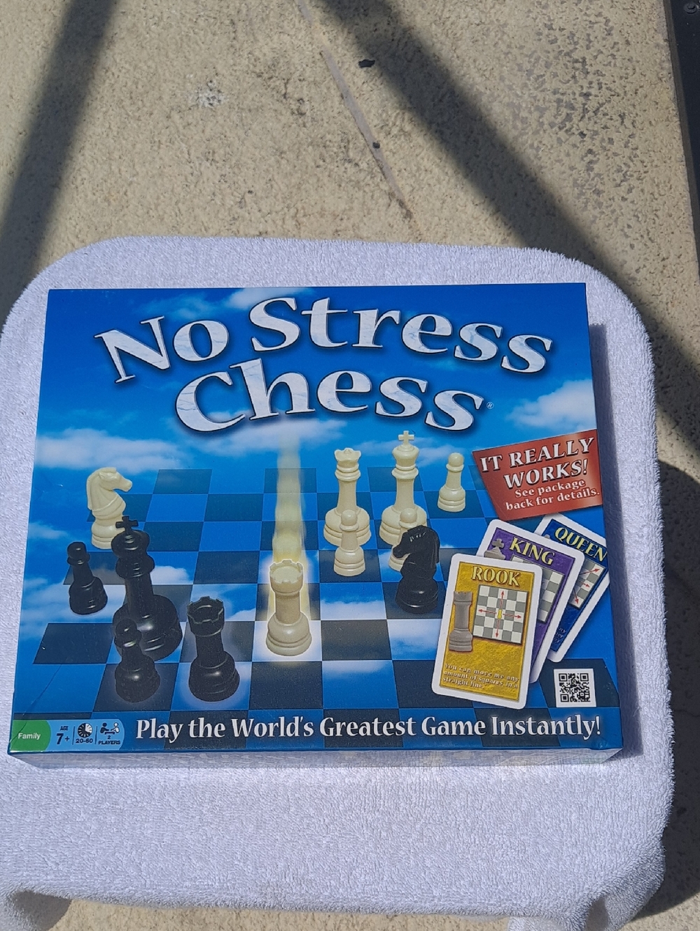 No Stress Chess Board Game — Blue